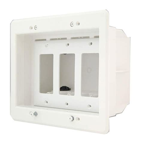 deep 3 gang electrical box|3 gang shallow outlet box.